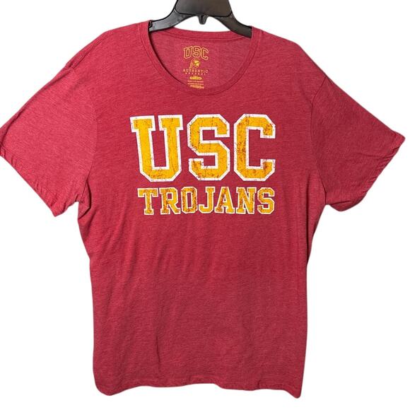 USC Men's Big And Tall Tee Shirt Authentic Apparel  Trojans Size 2XL Collegiate - Picture 1 of 6
